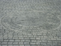 cobble stone with radius compass
